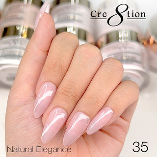 Cre8tion Natural Elegance Powder - 35 - I must go - C8 Nail SupplyCre8tion01641