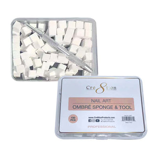 Cre8tion Ombre Sponge & Tool 100pcs/box - C8 Nail SupplyCre8tion10481