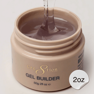 Cre8tion Overlay/Builder Gel in Jar 2oz - Hema Free/TPO Free - Low Heat - Clear - C8 Nail SupplyCre8tion0916-1650