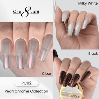 Cre8tion Pearl Chrome Nail Art Effect 1g - C8 Nail SupplyCre8tion1101-1300