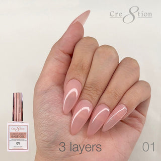 Cre8tion Rubber/Biab Base Gel 0.5oz 01 - C8 Nail SupplyCre8tion0916-1559