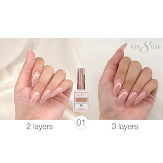 Cre8tion Rubber/Biab Base Gel 0.5oz 01 - C8 Nail SupplyCre8tion0916-1559