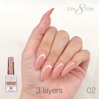 Cre8tion Rubber/Biab Base Gel 0.5oz 02 - C8 Nail SupplyCre8tion0916-1560