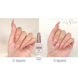 Cre8tion Rubber/Biab Base Gel 0.5oz 02 - C8 Nail SupplyCre8tion0916-1560