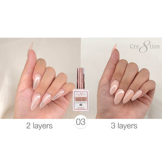 Cre8tion Rubber/Biab Base Gel 0.5oz 03 - C8 Nail SupplyCre8tion0916-1561
