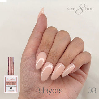 Cre8tion Rubber/Biab Base Gel 0.5oz 03 - C8 Nail SupplyCre8tion0916-1561