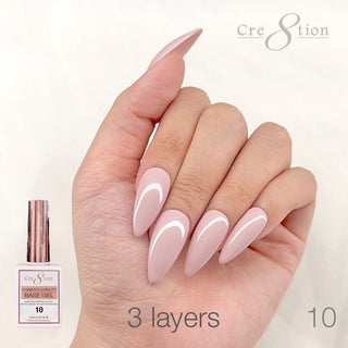 Cre8tion Rubber/Biab Base Gel 0.5oz 10 - C8 Nail SupplyCre8tion0916-1568