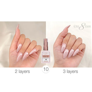 Cre8tion Rubber/Biab Base Gel 0.5oz 10 - C8 Nail SupplyCre8tion0916-1568