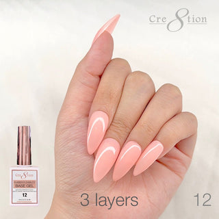 Cre8tion Rubber/Biab Base Gel 0.5oz 12 - C8 Nail SupplyCre8tion0916-1570