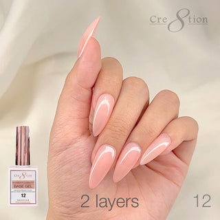 Cre8tion Rubber/Biab Base Gel 0.5oz 12 - C8 Nail SupplyCre8tion0916-1570