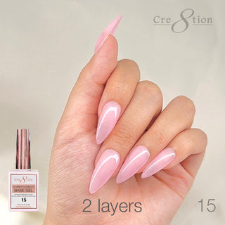 Cre8tion Rubber/Biab Base Gel 0.5oz 15 - C8 Nail SupplyCre8tion0916-1573