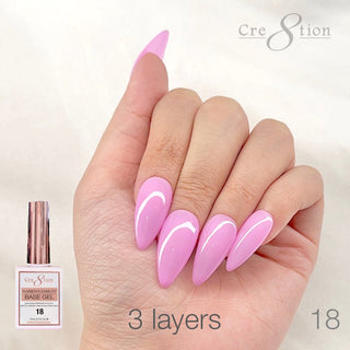 Cre8tion Rubber/Biab Base Gel 0.5oz 18 - C8 Nail SupplyCre8tion0916-1576