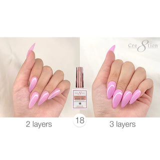 Cre8tion Rubber/Biab Base Gel 0.5oz 18 - C8 Nail SupplyCre8tion0916-1576