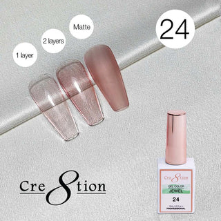 Cre8tion Soak Off Gel 0.5oz G24 - Jewel Collection - C8 Nail SupplyCre8tion0916-1234