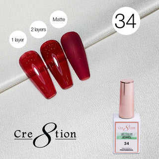Cre8tion Soak Off Gel 0.5oz G34 - Jewel Collection - C8 Nail SupplyCre8tion0916-1281