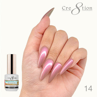 Cre8tion Soak Off Gel Seashell 0.5oz 14 - C8 Nail SupplyCre8tion0916-0529