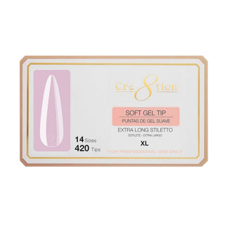 Cre8tion Soft Gel Tip - STILETTO