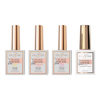 Cre8tion Line Cat Eye Bundle 4pcs (Pink, Gold, Champagne & Silver)