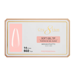 Cre8tion Soft Gel Tip - STILETTO - C8 Nail SupplyCre8tion15254