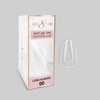 Cre8tion Soft Gel Tips - ALMOND Refill Tip (100pcs/box) - C8 Nail SupplyCre8tion15359