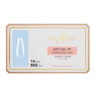 Cre8tion Soft Gel Tips - COFFIN - C8 Nail SupplyCre8tion15239
