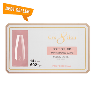 Cre8tion Soft Gel Tips - COFFIN - C8 Nail SupplyCre8tion15240