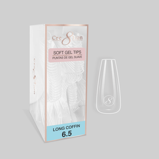 Cre8tion Soft Gel Tips - COFFIN Refill Tip (100pcs/box) - C8 Nail SupplyCre8tion15411