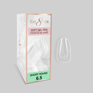 Cre8tion Soft Gel Tips - ROUND Refill Tip (100pcs/box) - C8 Nail SupplyCre8tion15425