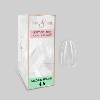 Cre8tion Soft Gel Tips - ROUND Refill Tip (100pcs/box) - C8 Nail SupplyCre8tion15435