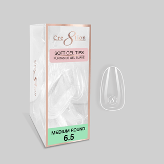 Cre8tion Soft Gel Tips - ROUND Refill Tip (100pcs/box) - C8 Nail SupplyCre8tion15439
