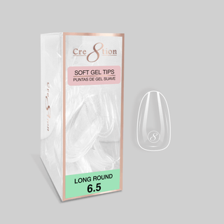 Cre8tion Soft Gel Tips - ROUND Refill Tip (100pcs/box) - C8 Nail SupplyCre8tion15453