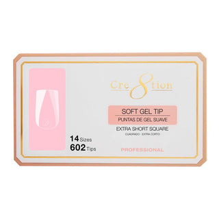 Cre8tion Soft Gel Tips - SQUARE - C8 Nail SupplyCre8tion15248