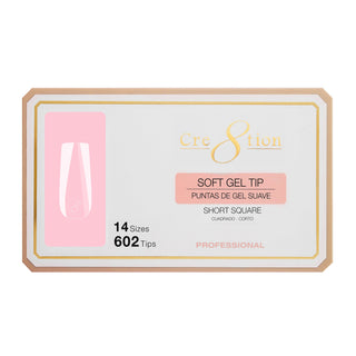 Cre8tion Soft Gel Tips - SQUARE - C8 Nail SupplyCre8tion15249