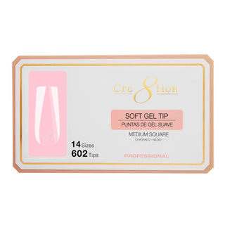 Cre8tion Soft Gel Tips - SQUARE - C8 Nail SupplyCre8tion15250