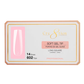 Cre8tion Soft Gel Tips - SQUARE - C8 Nail SupplyCre8tion15251