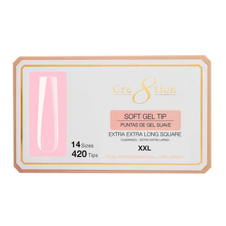 Cre8tion Soft Gel Tips - SQUARE - C8 Nail SupplyCre8tion15322
