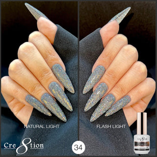 Cre8tion Under Flashlight Collection 0.5oz 34 - C8 Nail SupplyCre8tion0916-3367