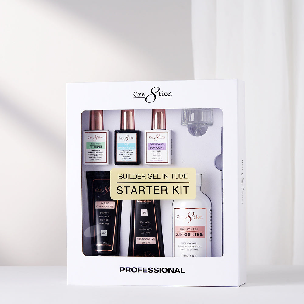 Cre8tion Builder Gel in Tube Starter Kit | C8 Nail Supply