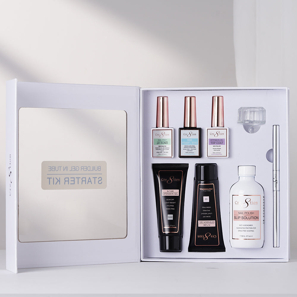 Cre8tion Builder Gel in Tube Starter Kit | C8 Nail Supply