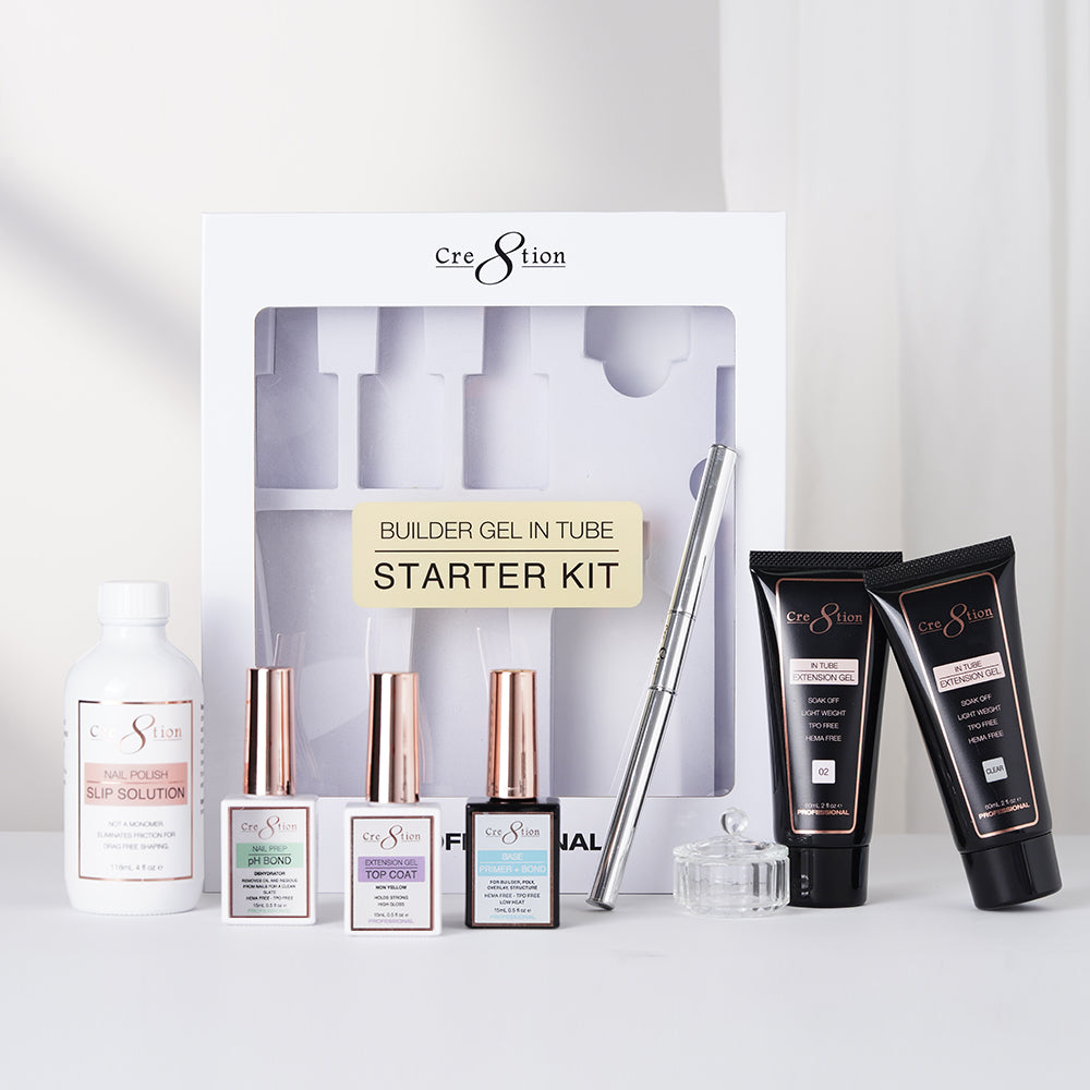 Cre8tion Builder Gel in Tube Starter Kit | C8 Nail Supply