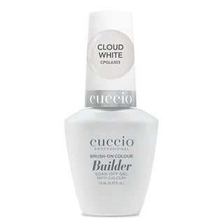 Cuccio Brush - on Colour Builder Gel 0.43oz - Cloud White - C8 Nail SupplyCuccio