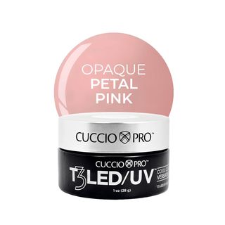 Cuccio T3 LED/UV Controlled Leveling Gel - Opaque Petal Pink - C8 Nail SupplyCuccio