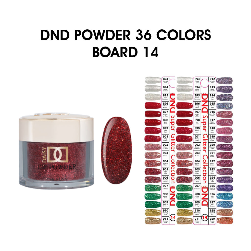 DND Dip Powder 2oz - 36 colors Board 14 - Super Glitte… | C8 – C8 Nail ...