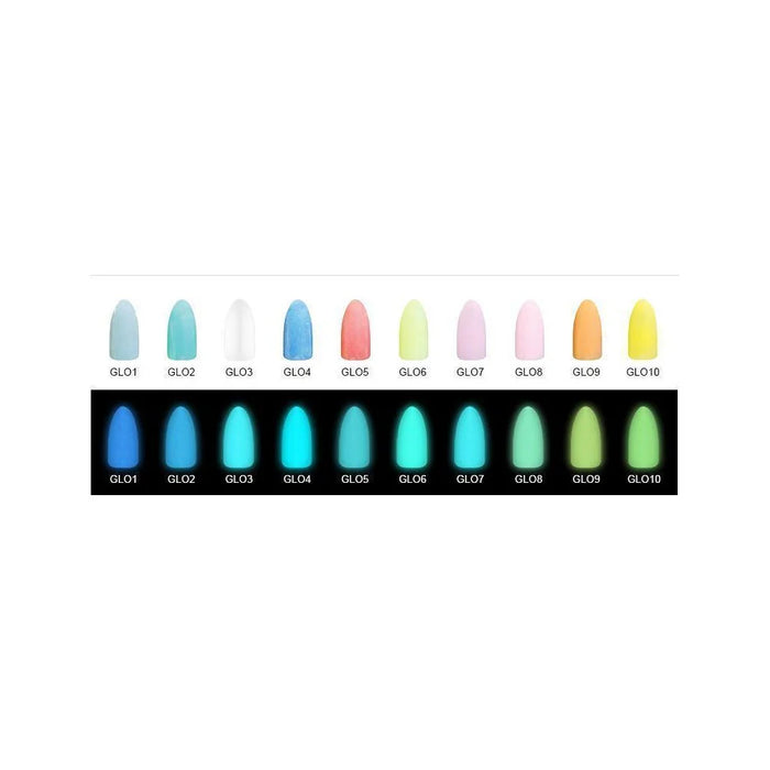 Chisel Color chart - Glow in the Dark 10 colors