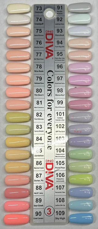 DIVA - Matching Color - Color Chart - C8 Nail SupplyDiva