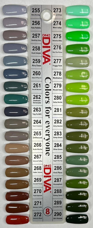DIVA - Matching Color - Color Chart - C8 Nail SupplyDiva