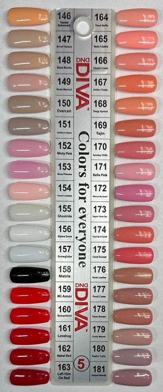 DIVA - Matching Color - Color Chart - C8 Nail SupplyDiva