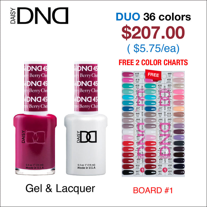 DND Duo Matching Color - Juego completo de 36 colores - #1 con 1 tabla de colores