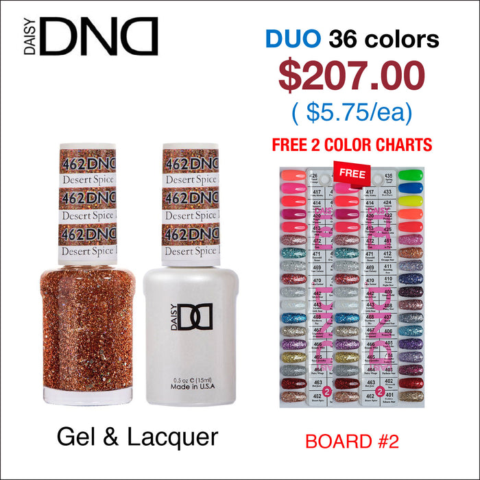 DND Duo Matching Color - 36 colors Board 2 w/ 2 Color Charts