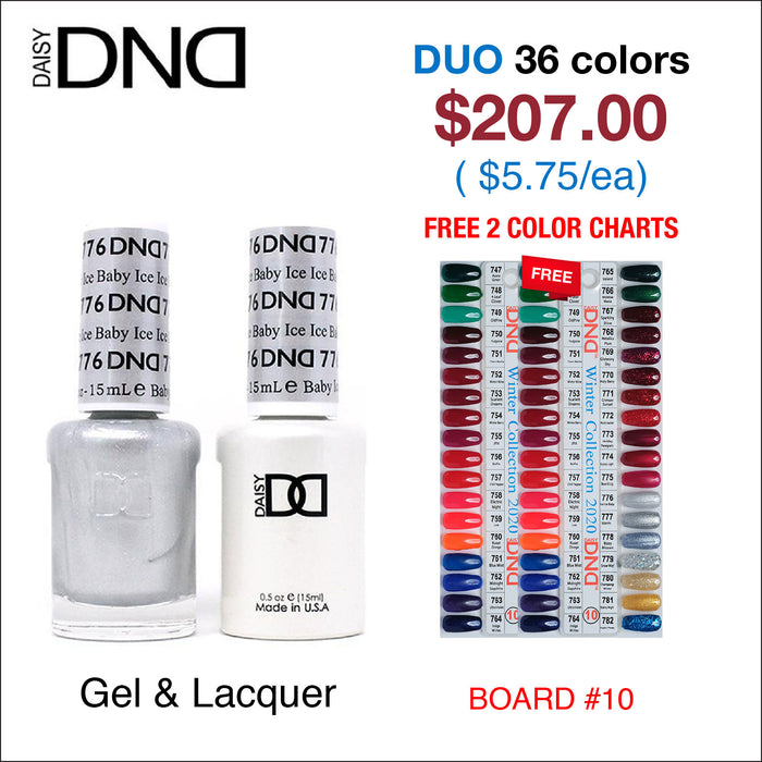 DND Duo Matching Color - 36 colors Board 10 (#747 - #782) w/ 2 Color Charts